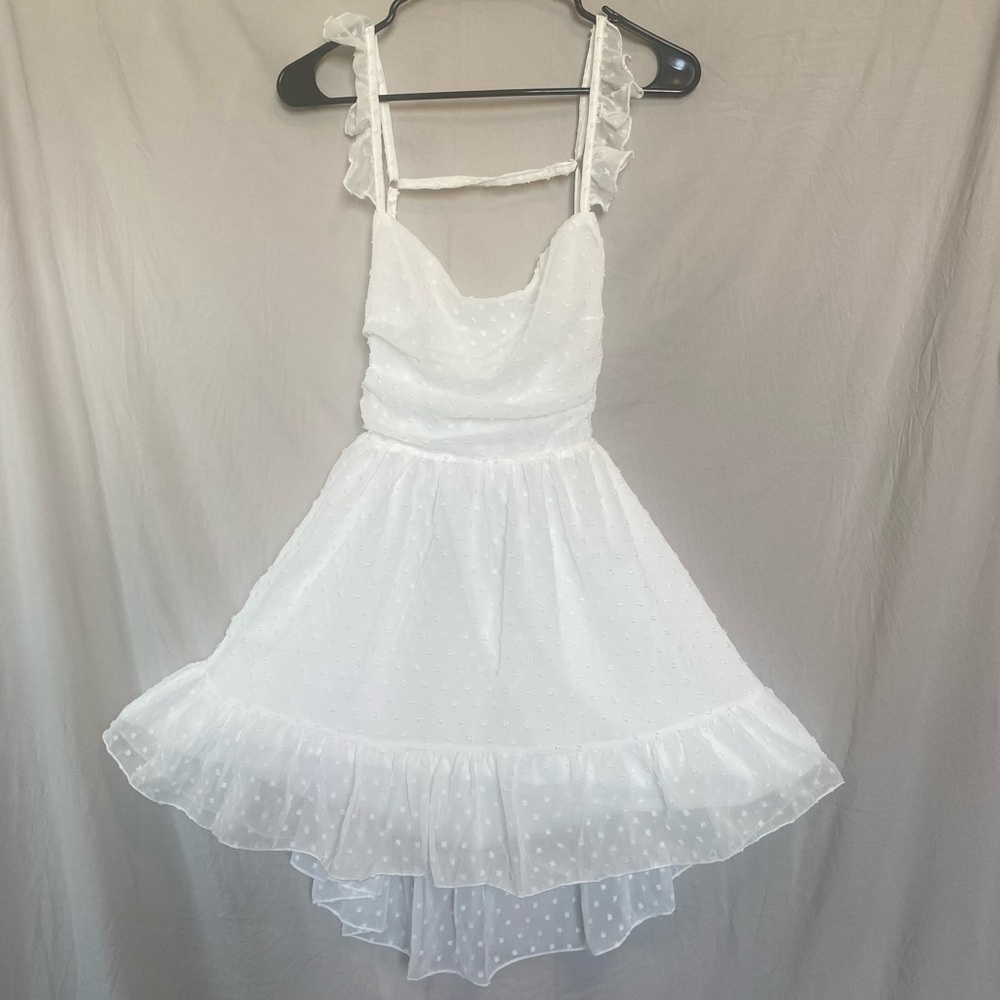 White Ruffled Dress